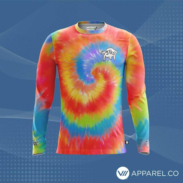220125BC4_717 Flying Disc Club_FULL_LS_TieDye_1_LS_Unisex_Front_Promo